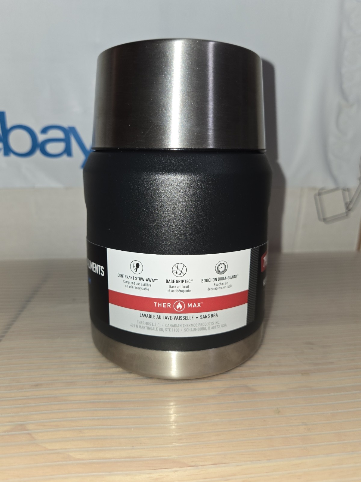U-Line Thermos 16 oz. Icon Series Stainless Steel Food Jar Stow Away Spoon
