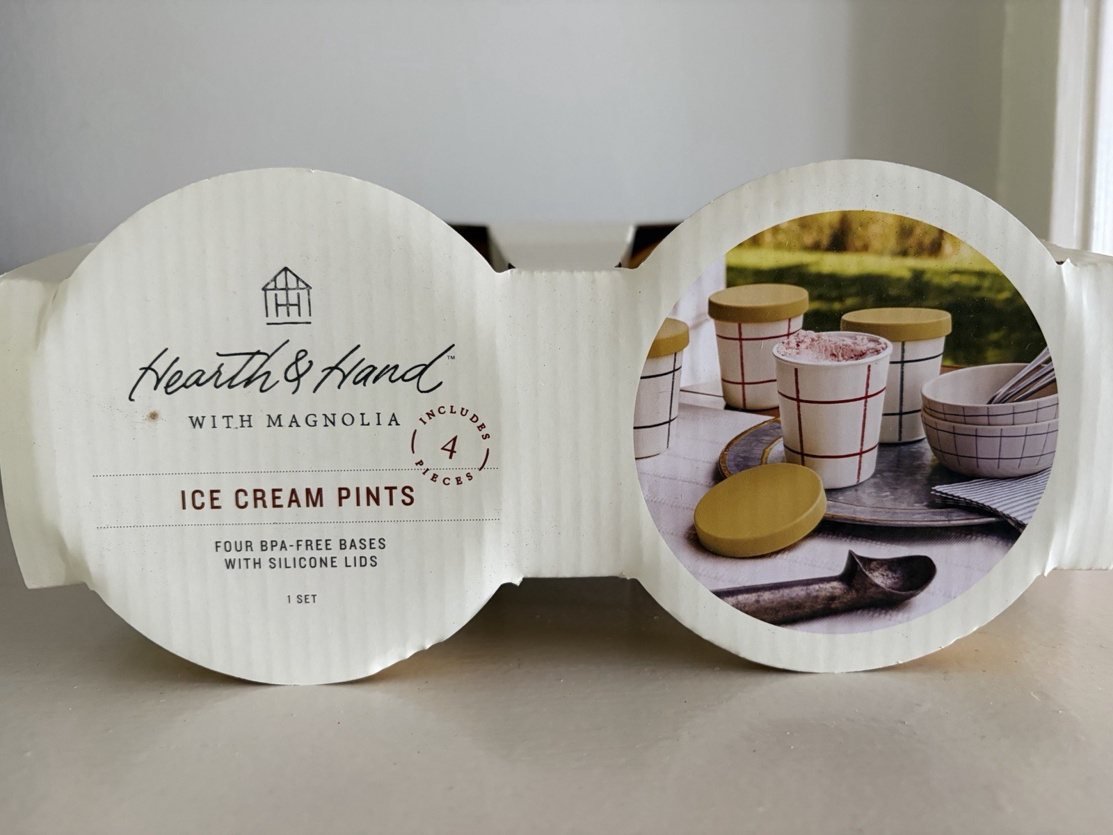 Hearth and Hand Ice Cream Pint Storage Containers
