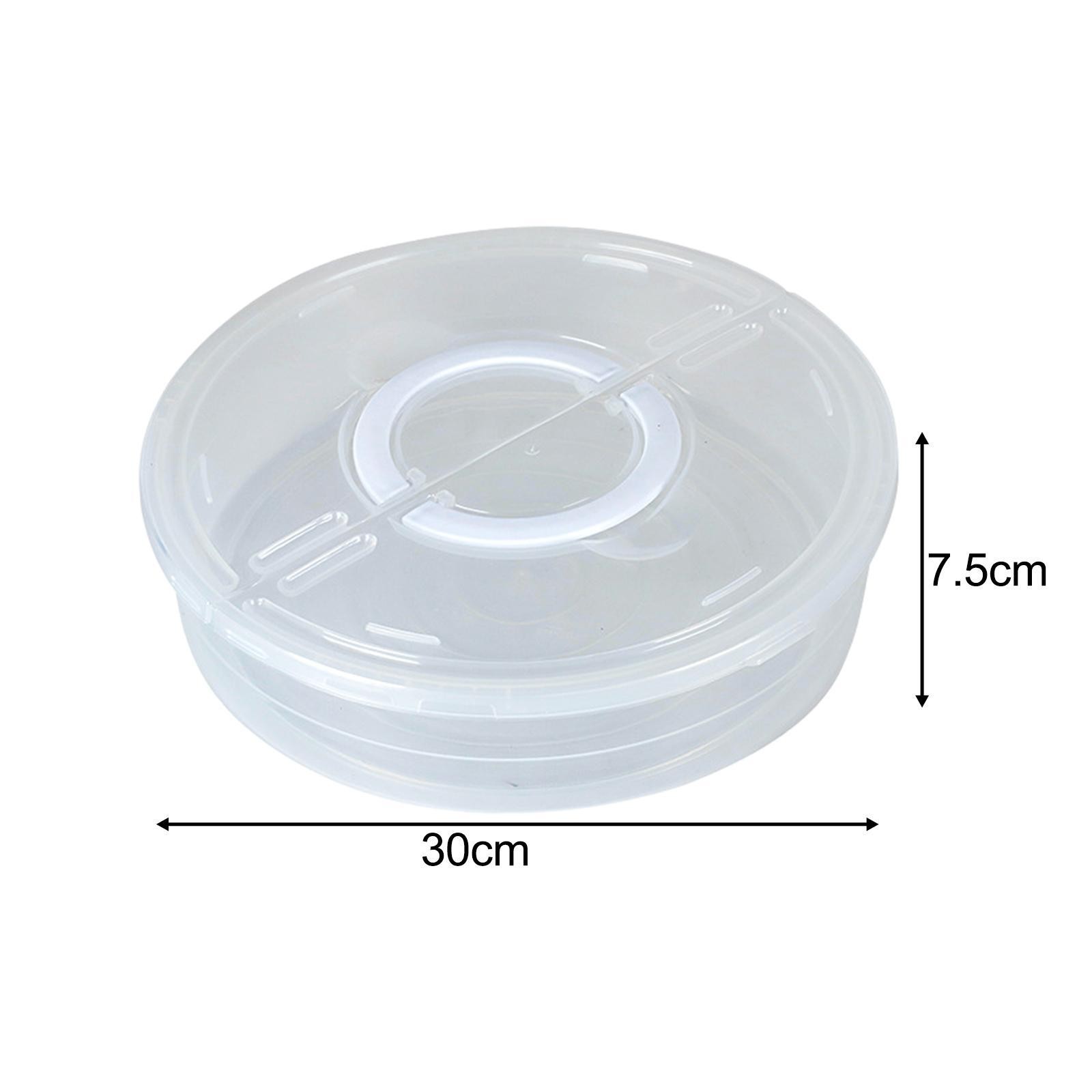 Dumplings Organizer Food Storage Container Cake Cookie Keeper Carrier Tray