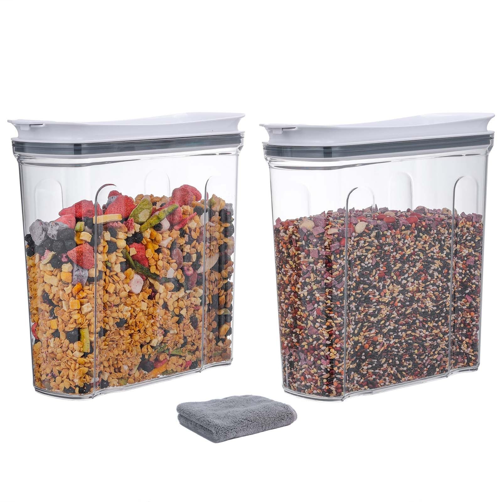 Best Cereal Containers Storage Set, Airtight Food Container with Lid 3.5L,2PCS