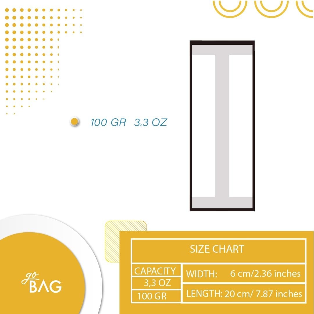 100 Pack Metalized Bags Chocolate Bar Wrapping 6.89×3 Inch Fits 5.51×2.36
