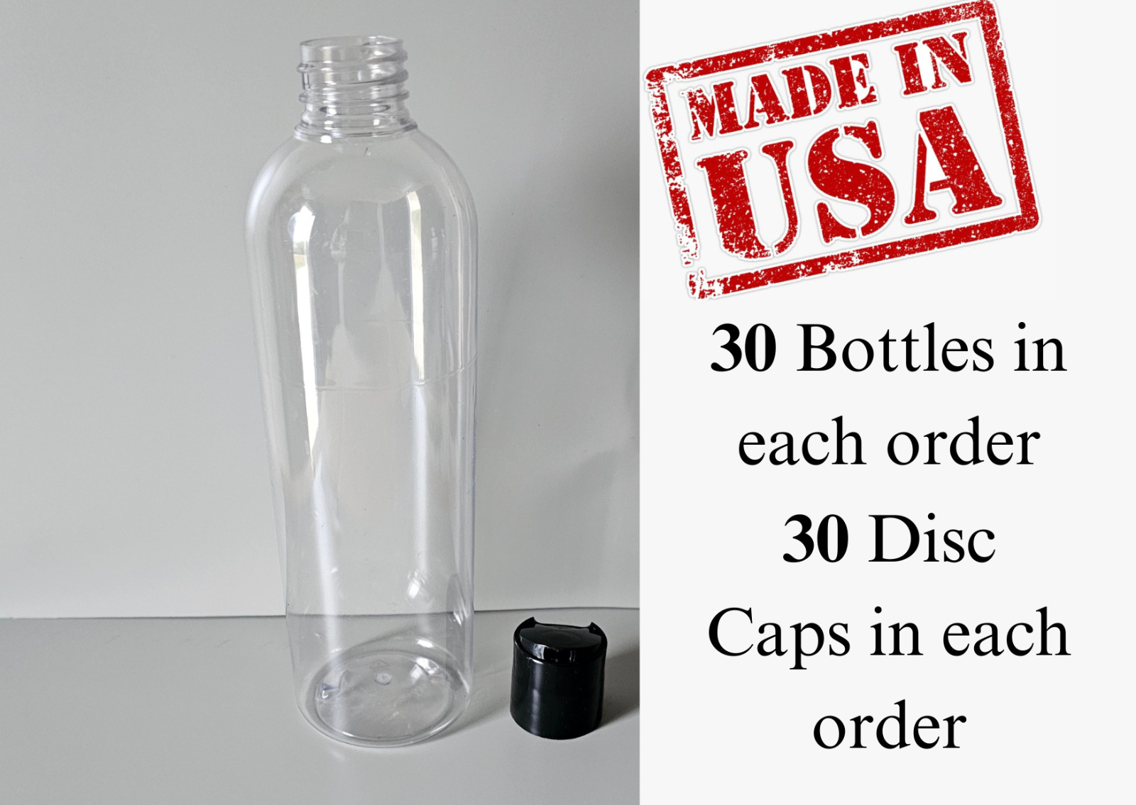 16 oz. Cosmo Round PET Plastic Bottles Empty With Disc Cap