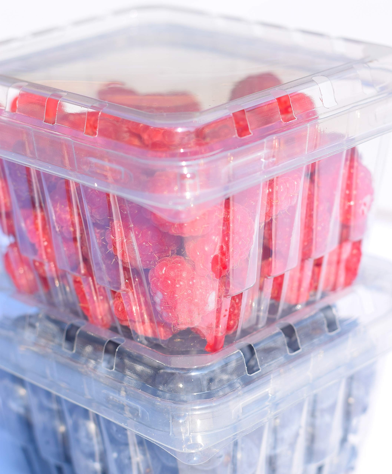 35 Pack Plastic Berry Basket/produce Containers Pint Size For Blueberries Raspbe