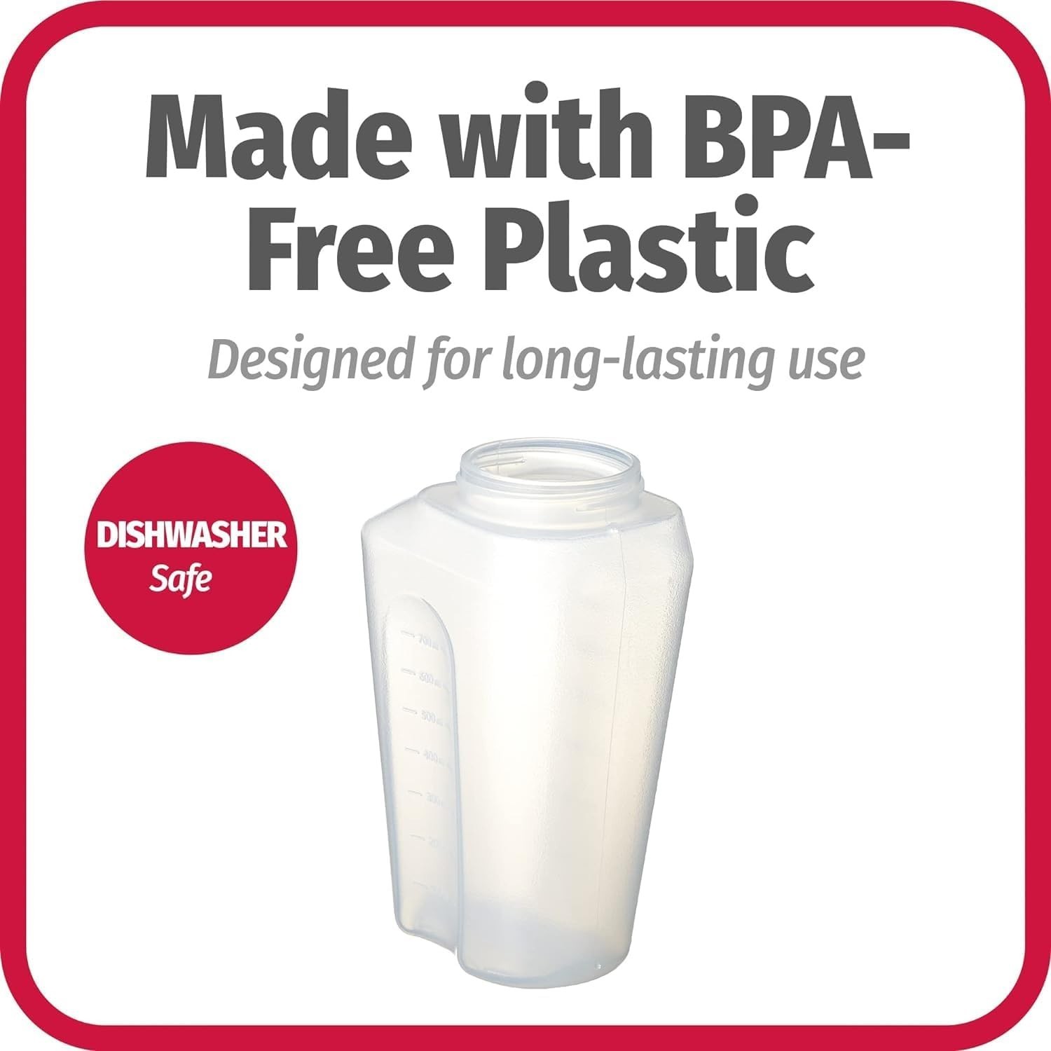 Clear 1 Quart Mixing Bottle with Snap Lock Lid – Effortless Beverage Storage