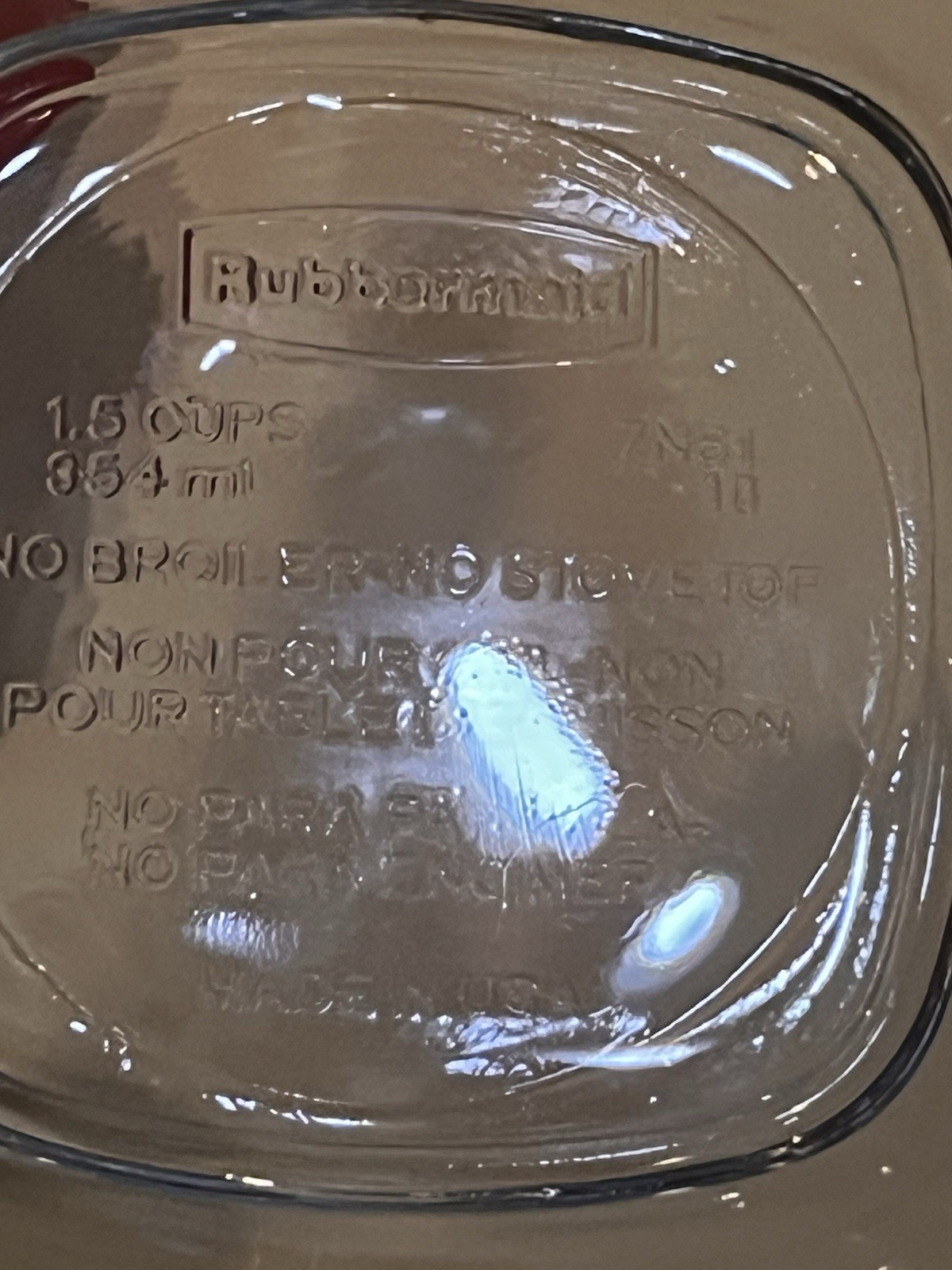 Rubbermaid Glass Container 1.5-cup/354mL 7N61 WITH LID