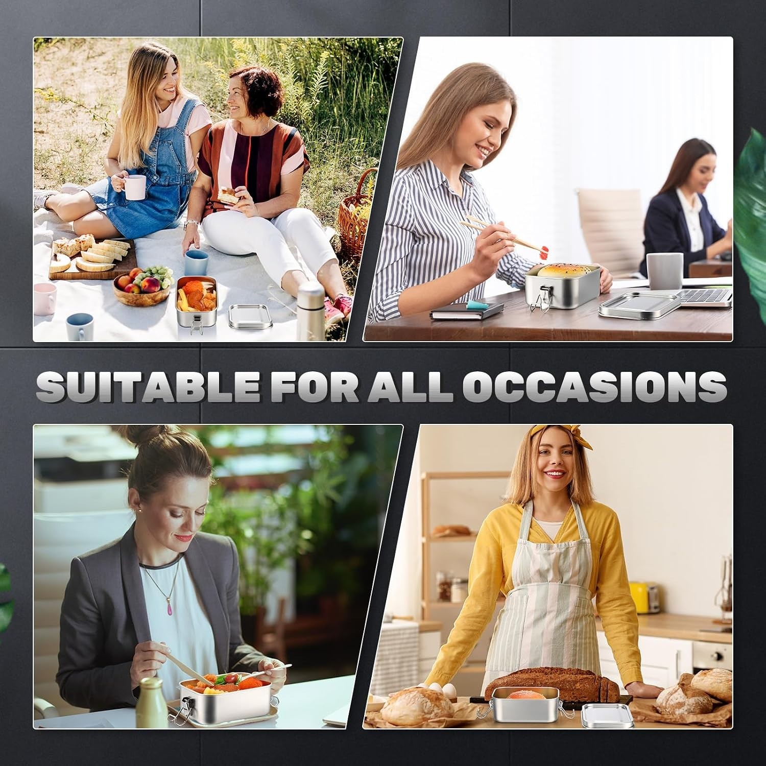 Gift-Worthy Stainless Steel Food Containers