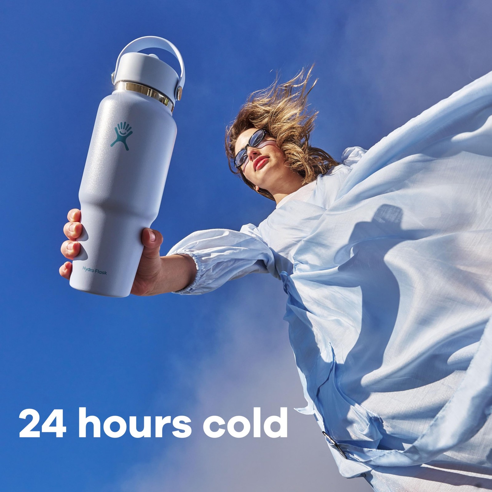 Hydro Flask Water Bottle – Insulated Stainless Steel – Wide Mouth Flex Chug Lid