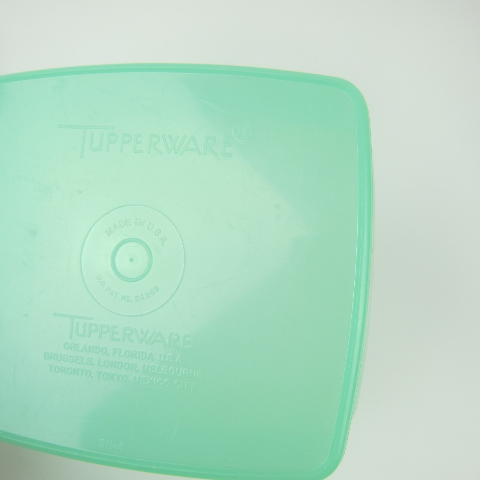 3 Vintage Tupperware Freezer Containers Green & Pink #311 and #312 Purple Lid