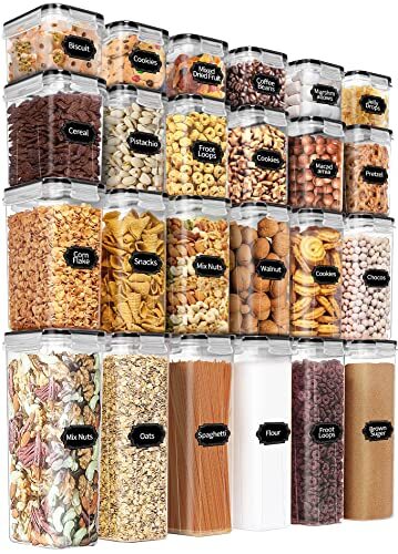 PRAKI Airtight Food Storage Containers Set with Lids – 24 PCS BPA Free Kitche…