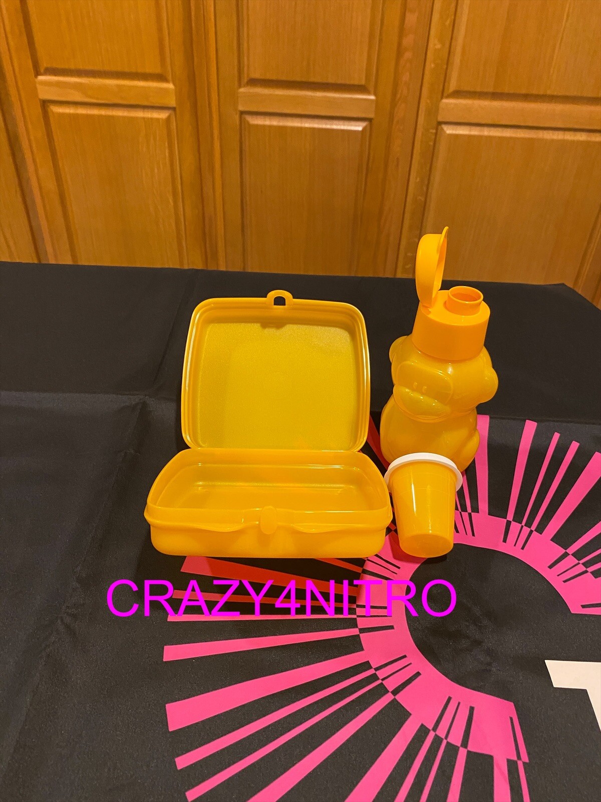 Tupperware ECO Lunch/Snack Set Orange Monkey Sandwich Keeper NEW BPA FREE SHIP