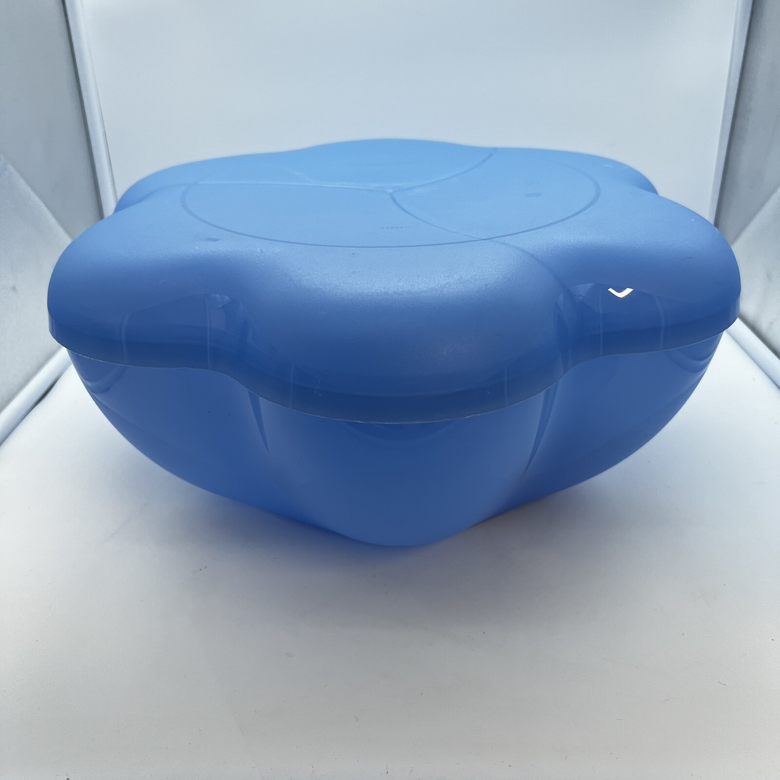 Tupperware Open House Chip ‘N Dip Serving Bowl Complete 3Pc Set 4624A-1 BLUE