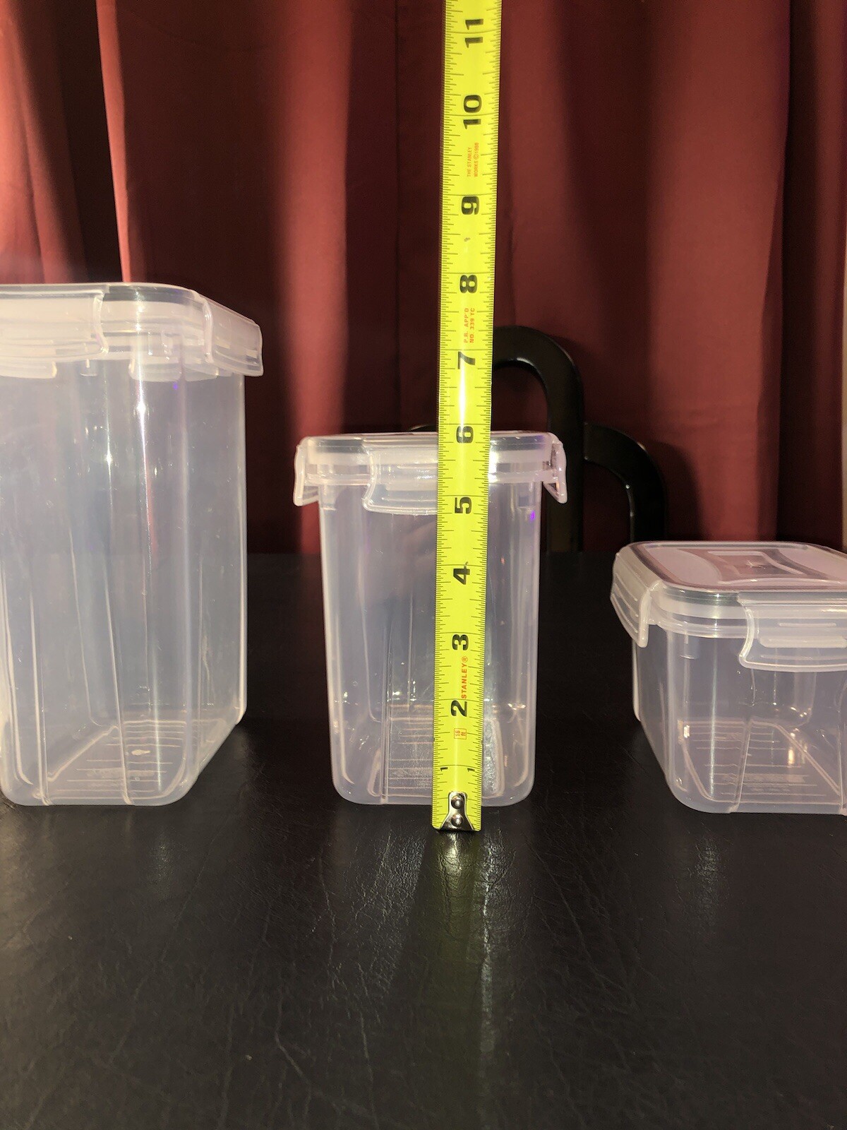 PRAKI Airtight Food Storage Containers Set with Lids – 4 PCS – Open/Used