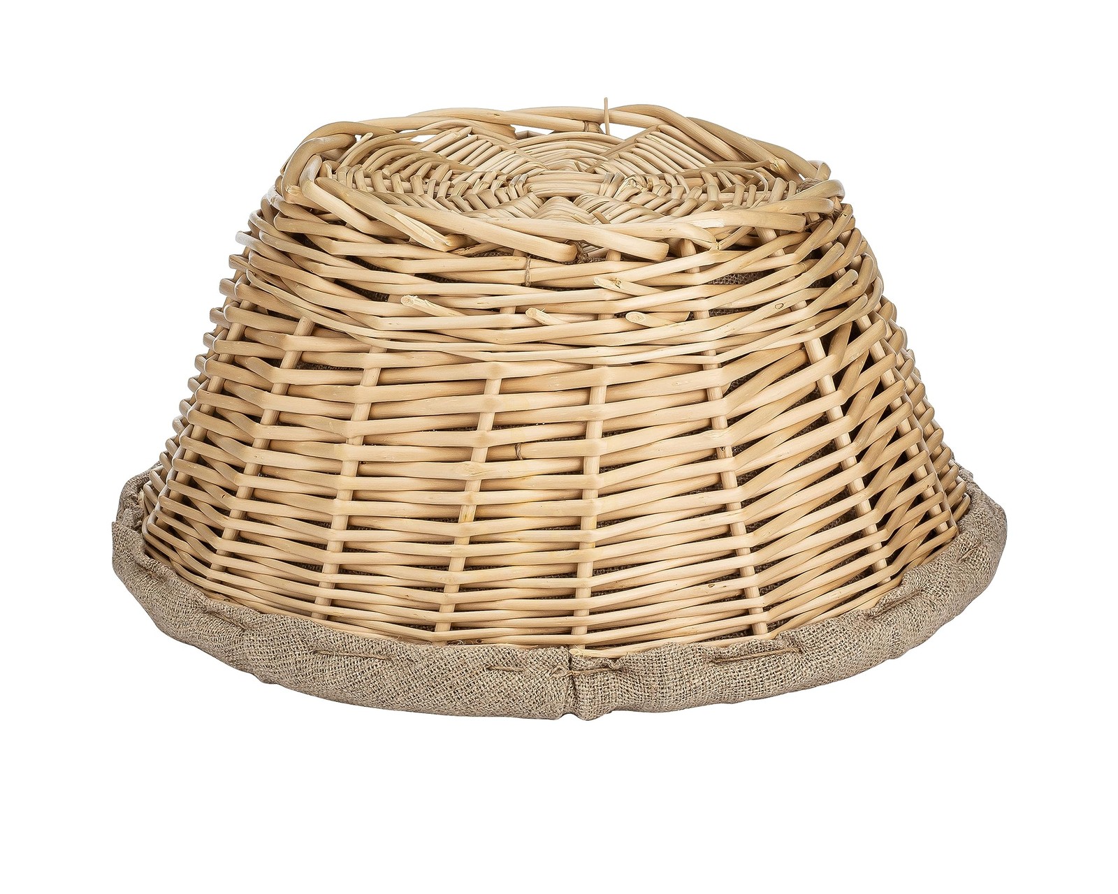 Bourgeat Banneton Linen-Lined Proofing Wicker Basket, Round, 10 5/8″