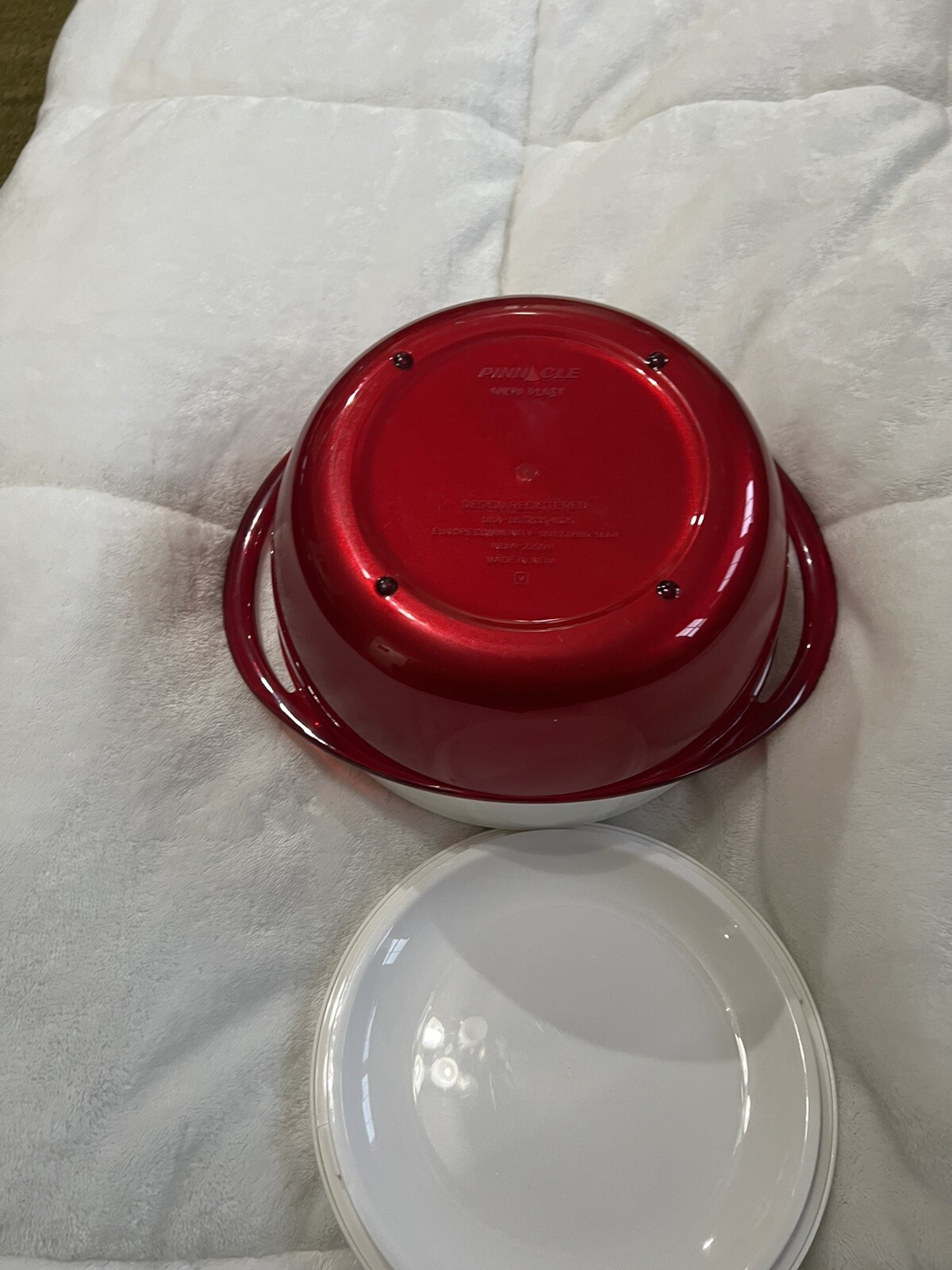 Pinnacle Tokyo Plast Thermo Insulated Food Bowl Red & White