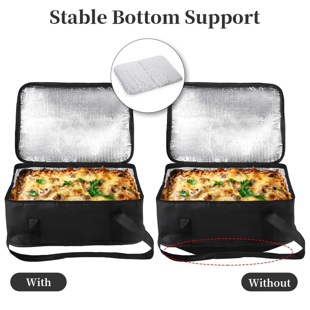 Eco-Friendly Insulated Casserole Carrier Bag for Effortless Food Transport