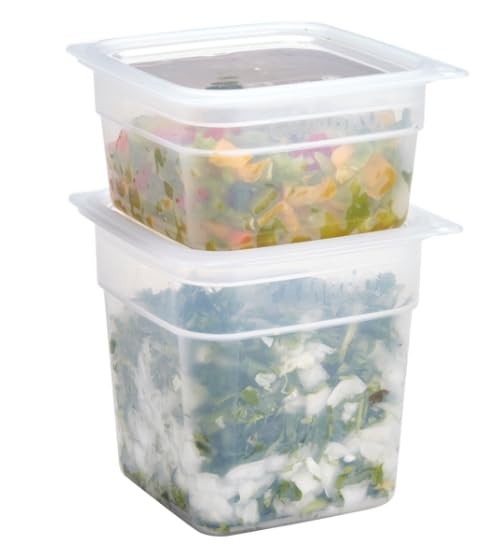 cambro Freshpro Mini Food Storage Container Set with Lid, Translucent 8 Small