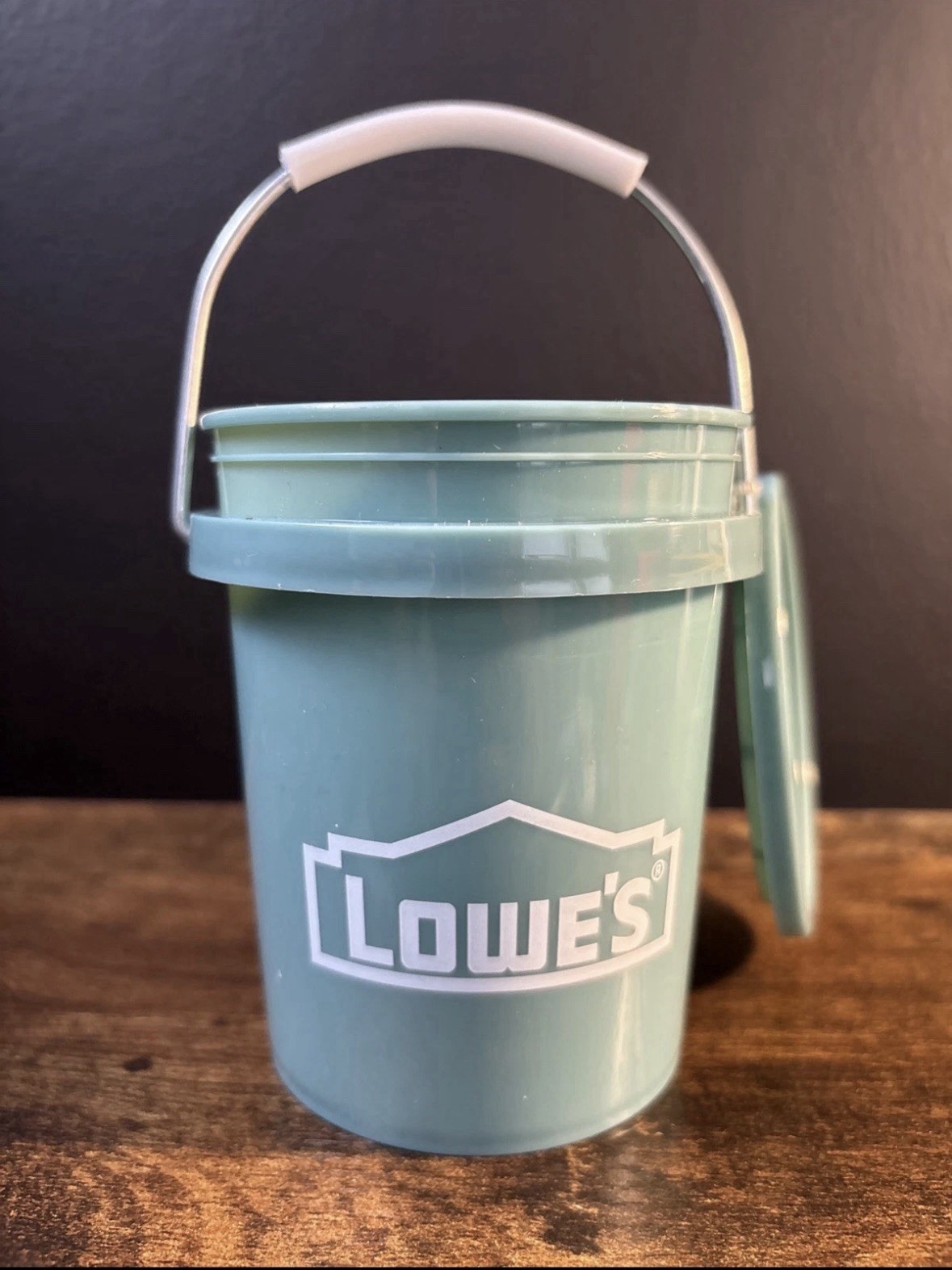 Lowe’s TEAL 0.5-Quart BPA-Free Mini Paint Bucket With Lid