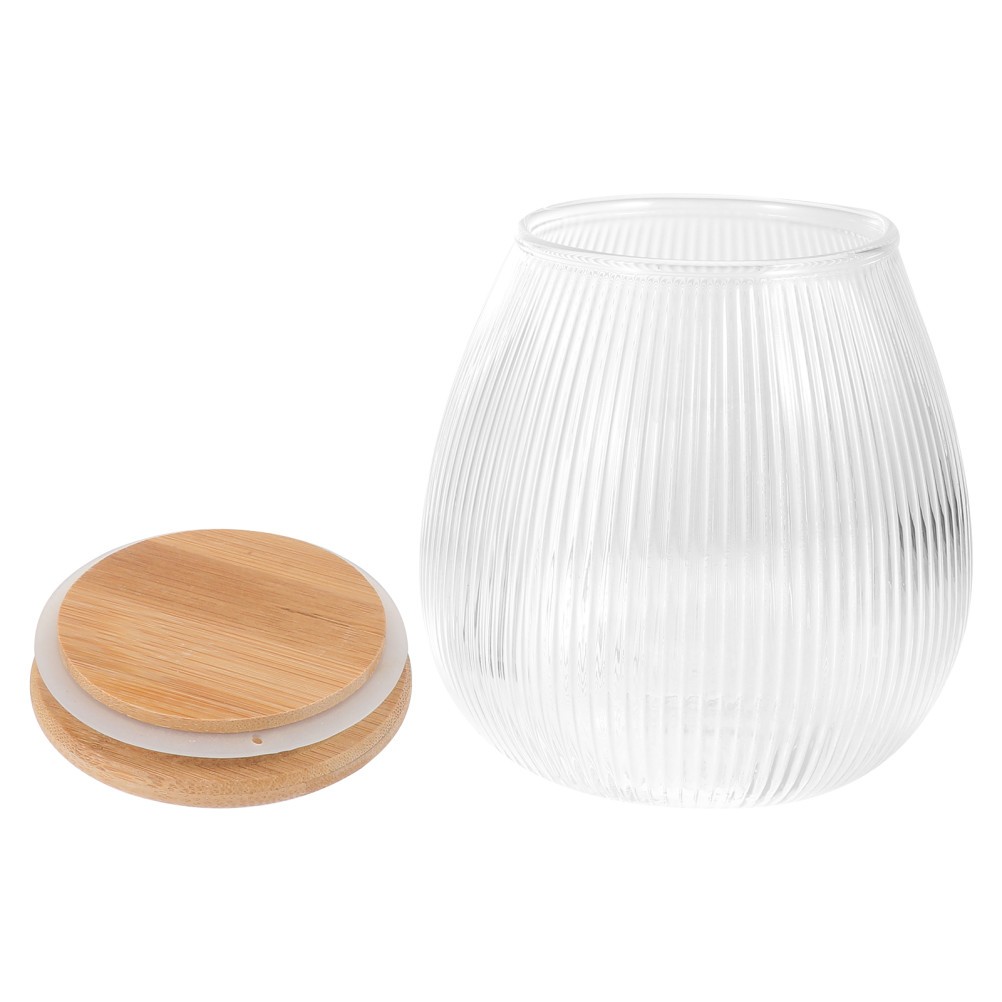 1pc Coarse Cereal Storage Jar Kitchen Storage Jar Clear Empty Container