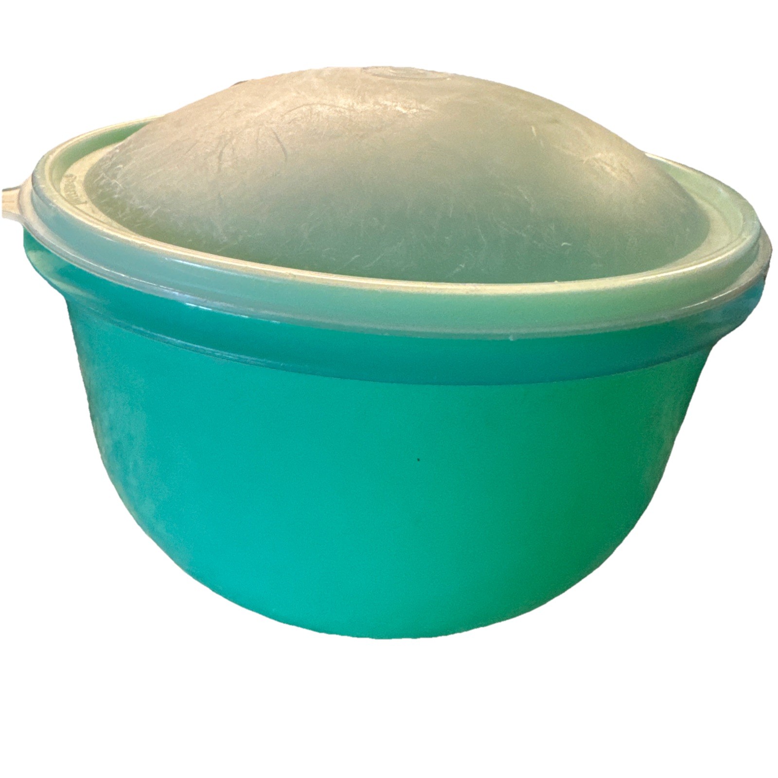 Vintage Tupperware Lettuce Keeper Jadeite Green #1424-1 With Lid