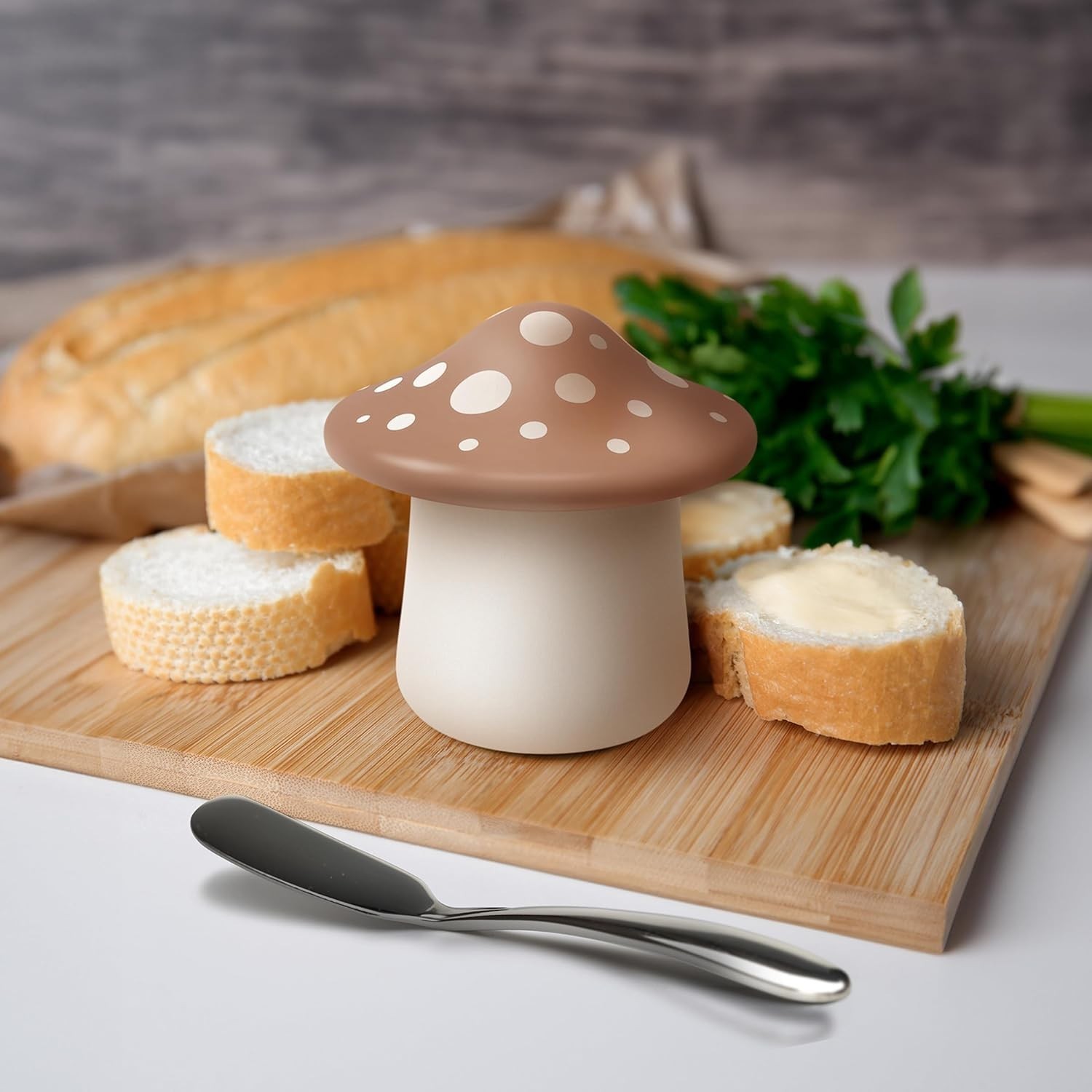 FORAGE Mushroom Butter Storage Container Unique Kitchen Accessory Storing