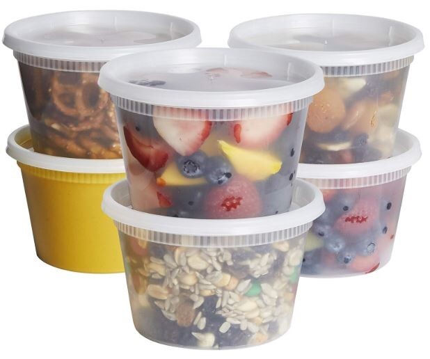 Extra Heavy Duty 240 Pack 16 oz Deli Food/Soup Plastic Containers w/ Lids 1 case