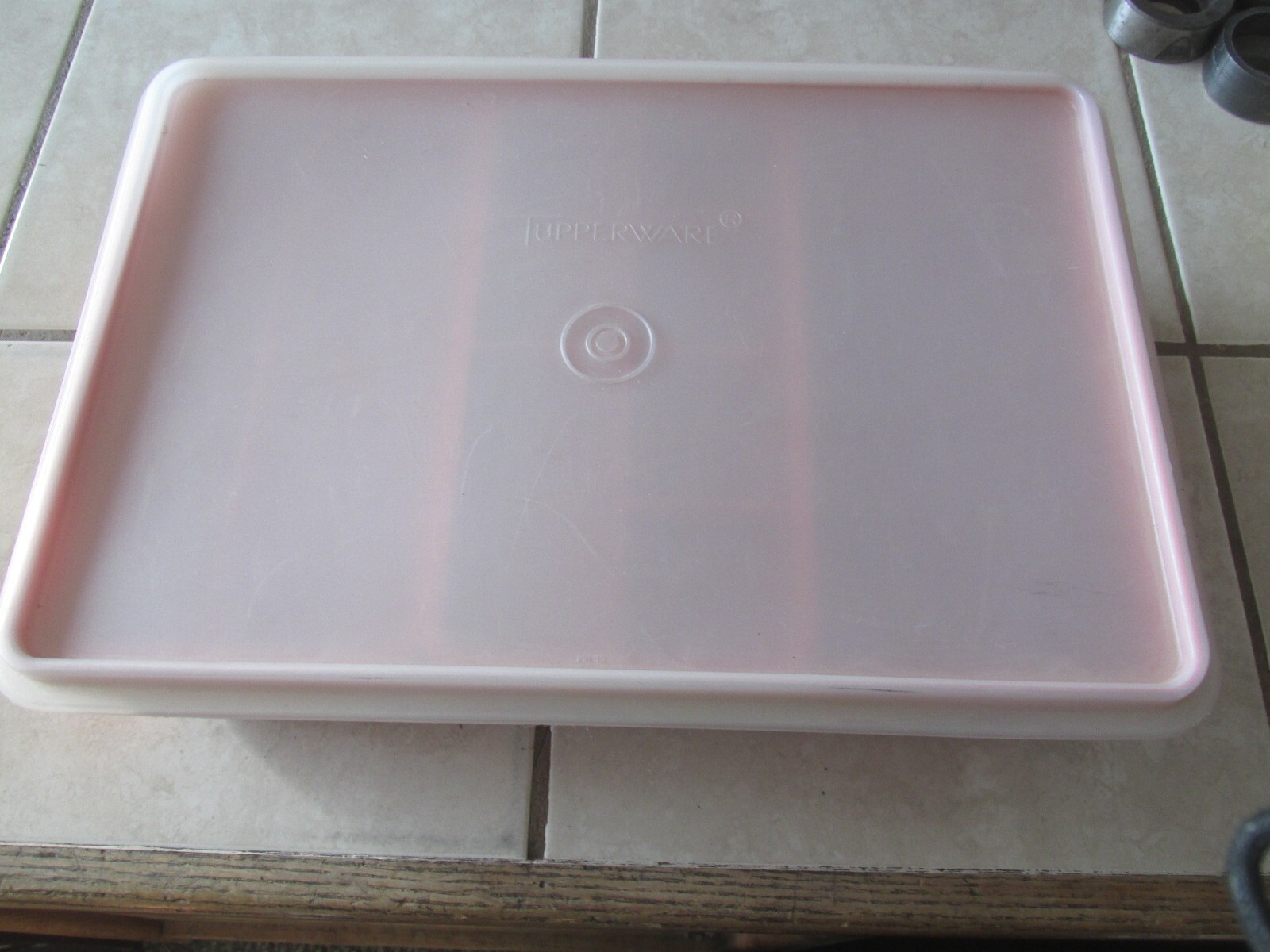 Vintage Tupperware Tuppercraft Organizer w/ Lid 1421-6 Burnt Orange 4 Piece Set