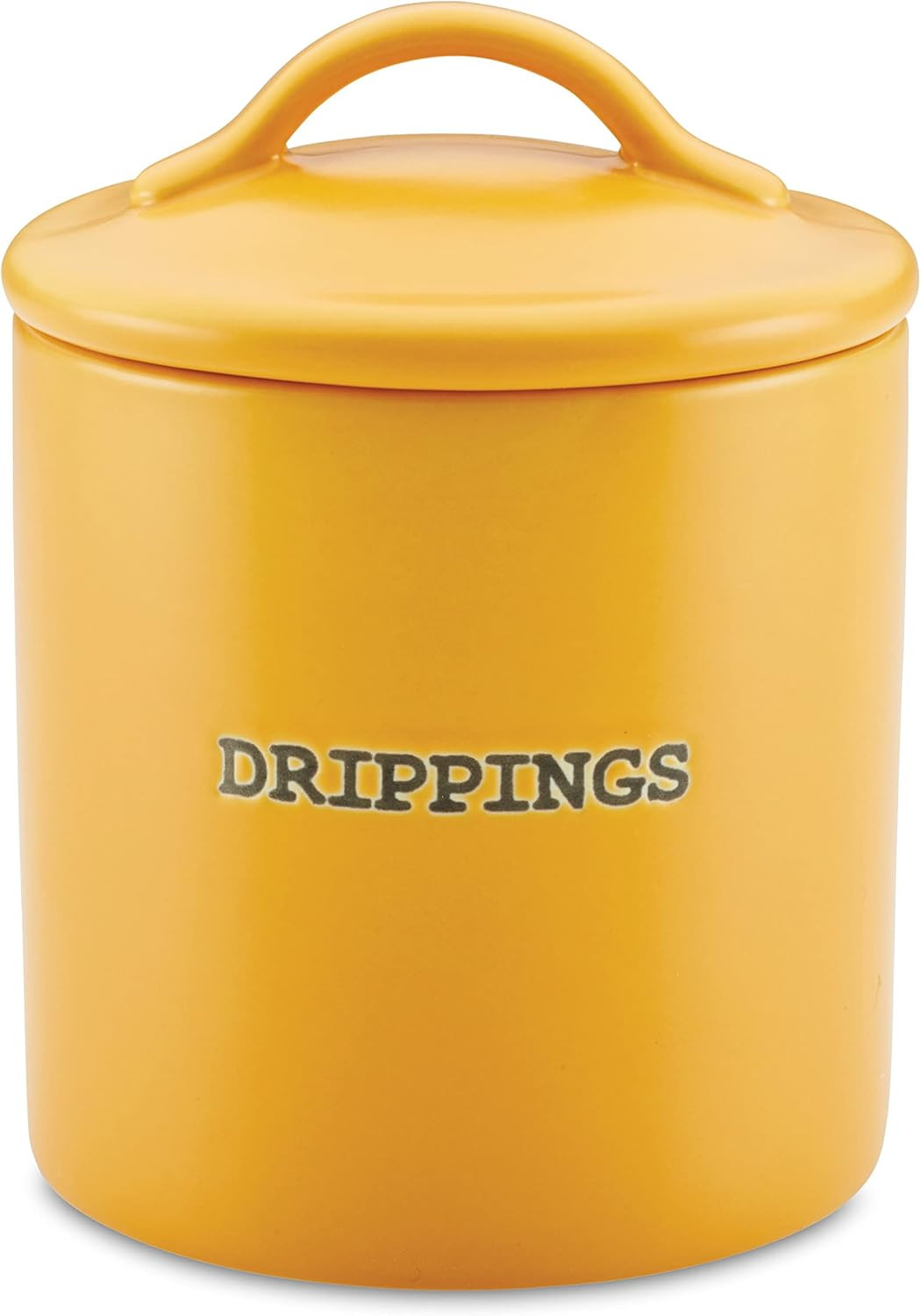 Curry Ceramics Bacon Grease Jar/Container, 21 Ounce – Mustard