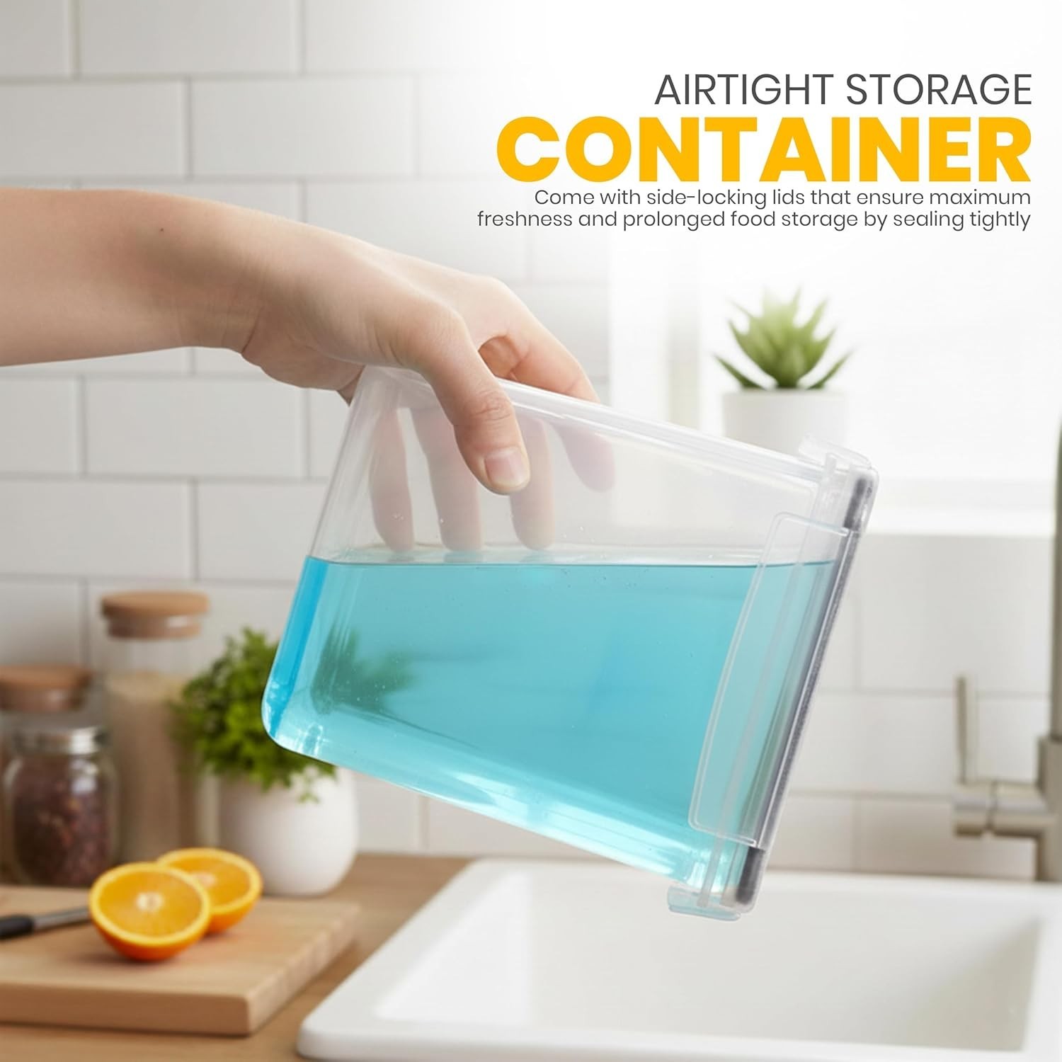 Food Storage Containers Set 24pcs Airtight Plastic Kitchen Pantry Organizer