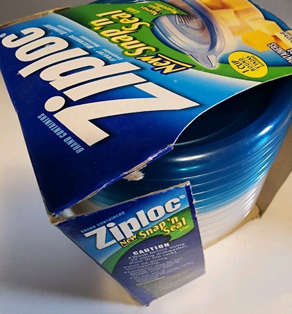 Ziploc Snap N Seal XS ROUND Bowls 6 in Pack Containers & Lids Smart Snap
