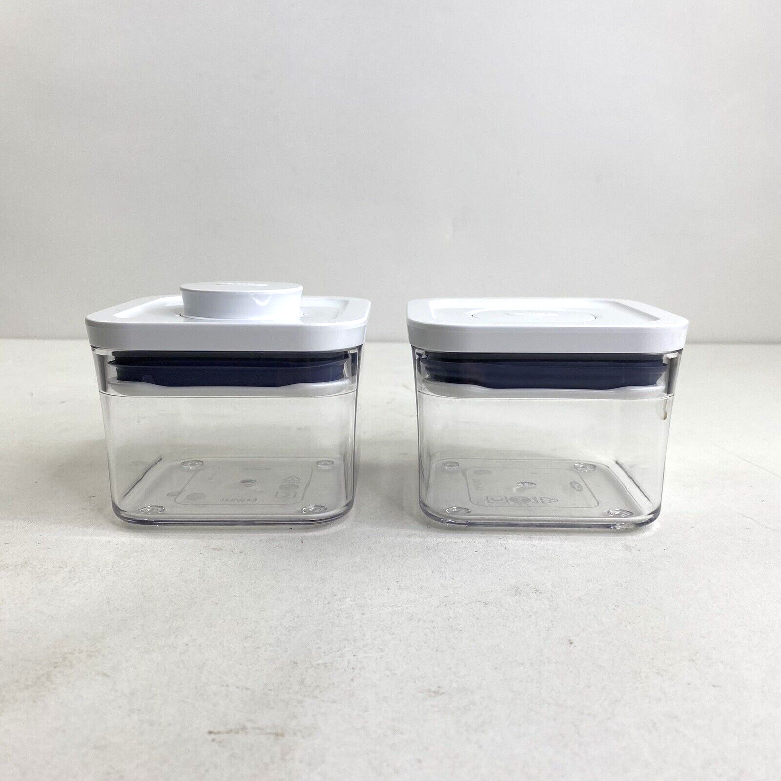 OXO Pop Container Small Square Mini (0.4 Qt) Set Of 2
