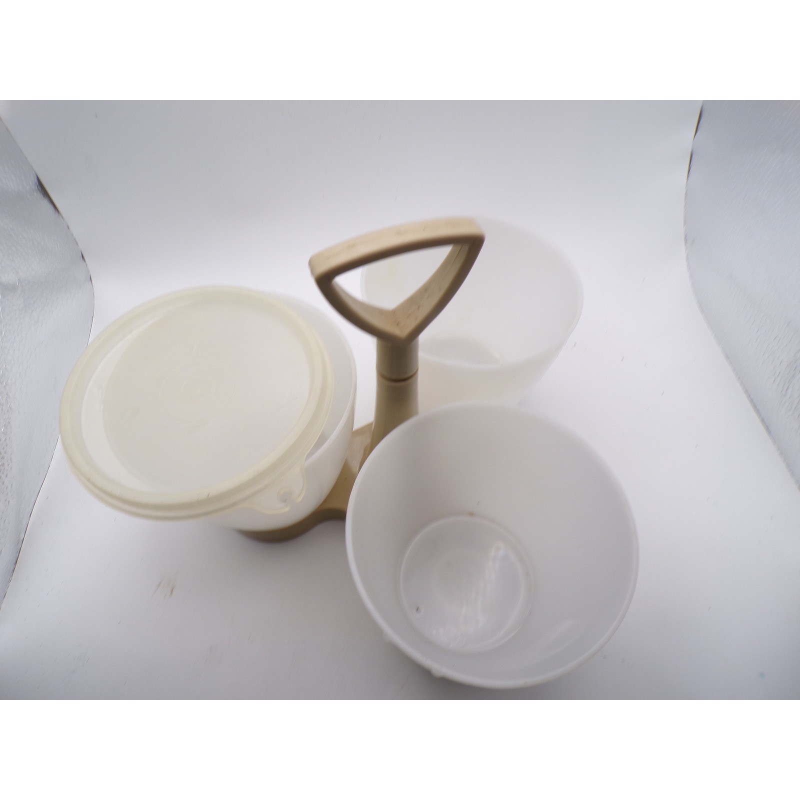 Vintage Tupperware Three Section Relish Condiment Server Divided Serving Dish