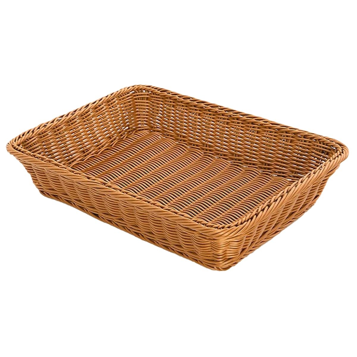Wicker Bread Basket for Serving, Wicker Fruit Basket, Display Baskets for Veg…