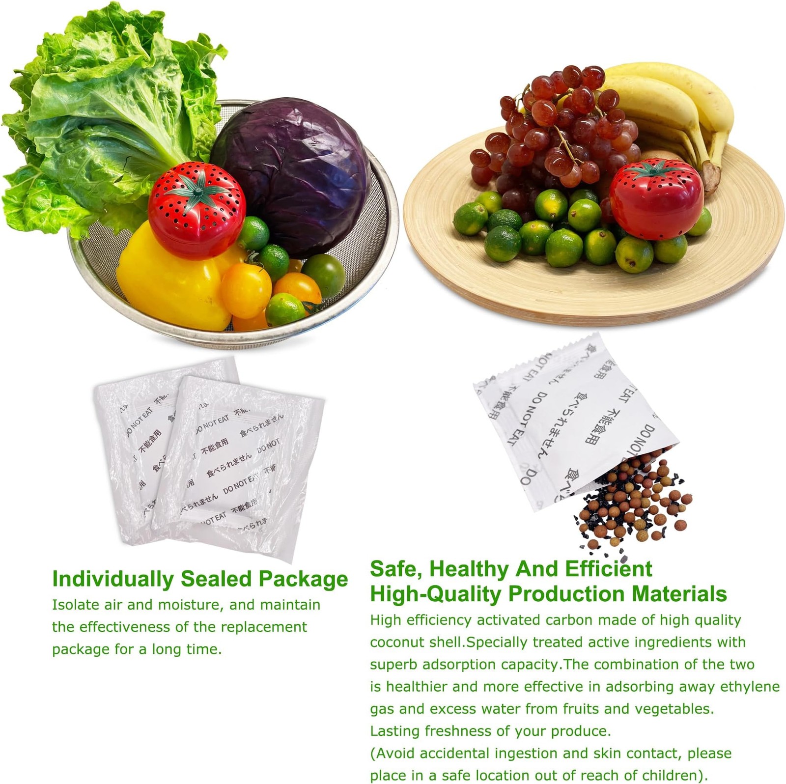 Produce Freshness Preserver Saver – Keep Fruits and Vegetables Fresh Longer, …