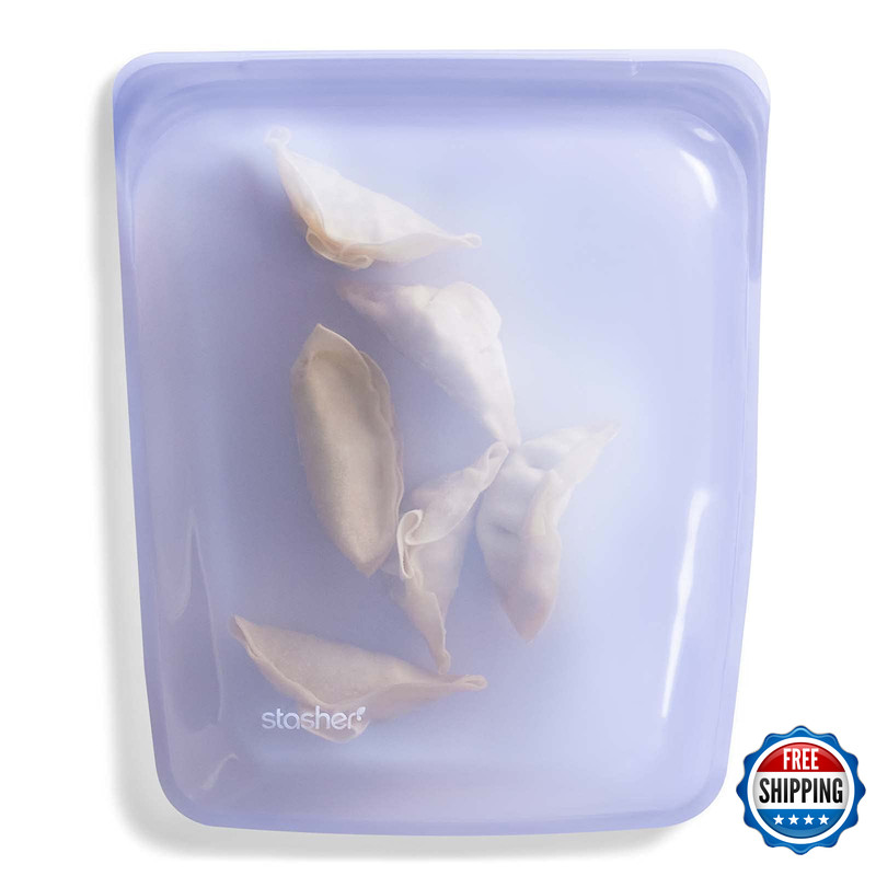 Stasher Silicone Reusable Storage Bag Half Gallon Bag Reusable Freezer Bags