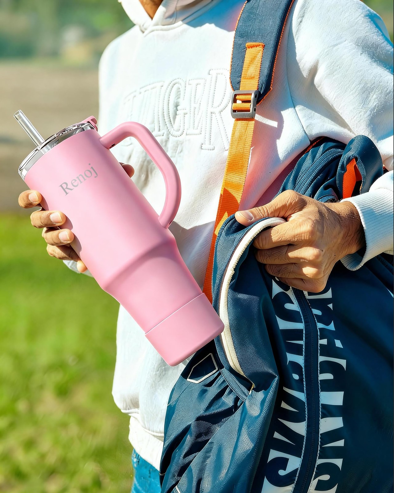 Renoj Insulated Mug 100% Leak Proof Water Bottle Iced Coffee & Hot Drinks
