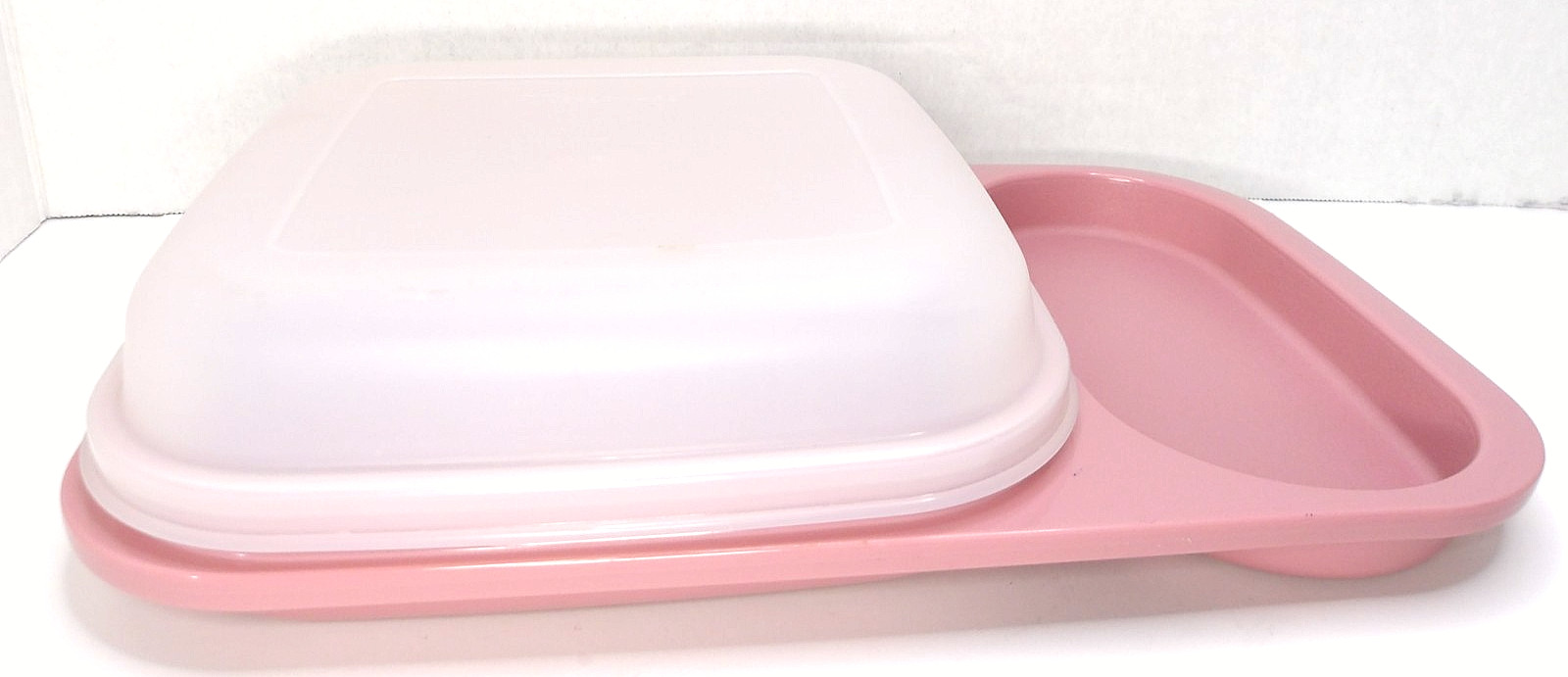 Tupperware Meal Mate with Lid, Dusty Rose, Vintage, 1837-1/1838-2 U.S.A.