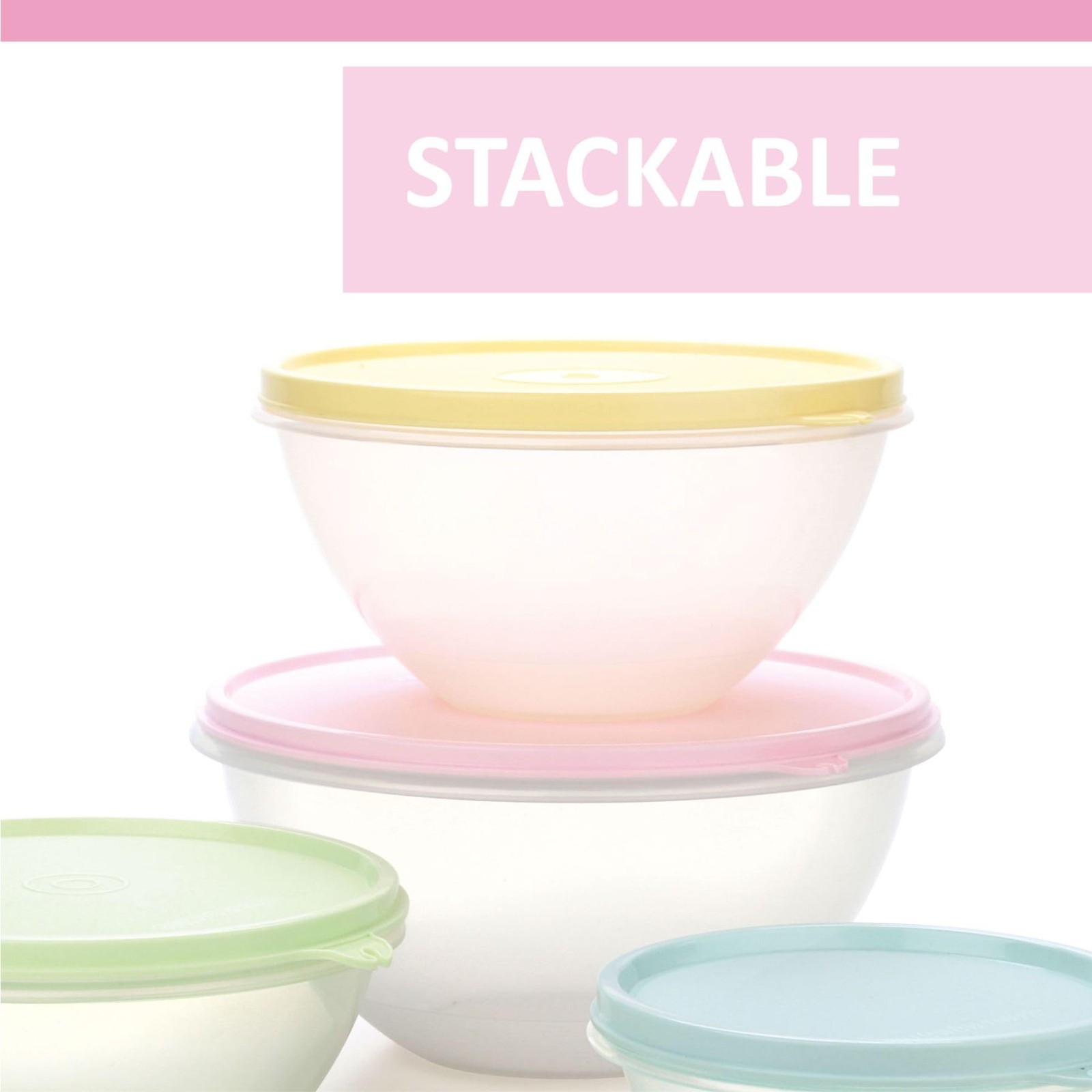 Food Storage Containers with Lids Set of 4 – 60oz, 40oz, 27oz, 13oz Meal Prep…