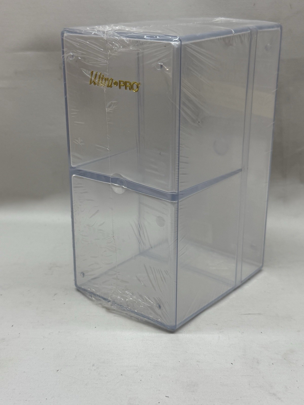 Ultra Pro 2 Compartment Card Storage Box – Holds Toploaders and Card Holders