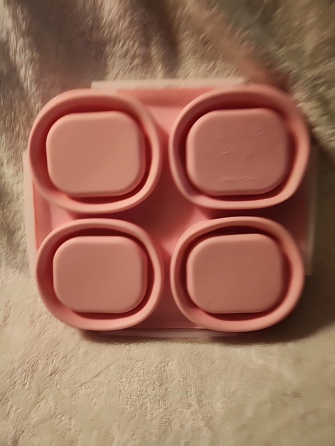 Crofton Portion Perfect Collapsible Meal Kit Pink 4- 1 Cup Compartments
