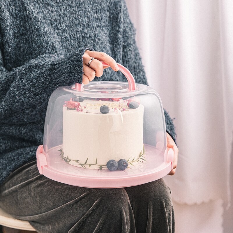Cake Keeper Clear Storage Case protector bag Portable Carry Box Container