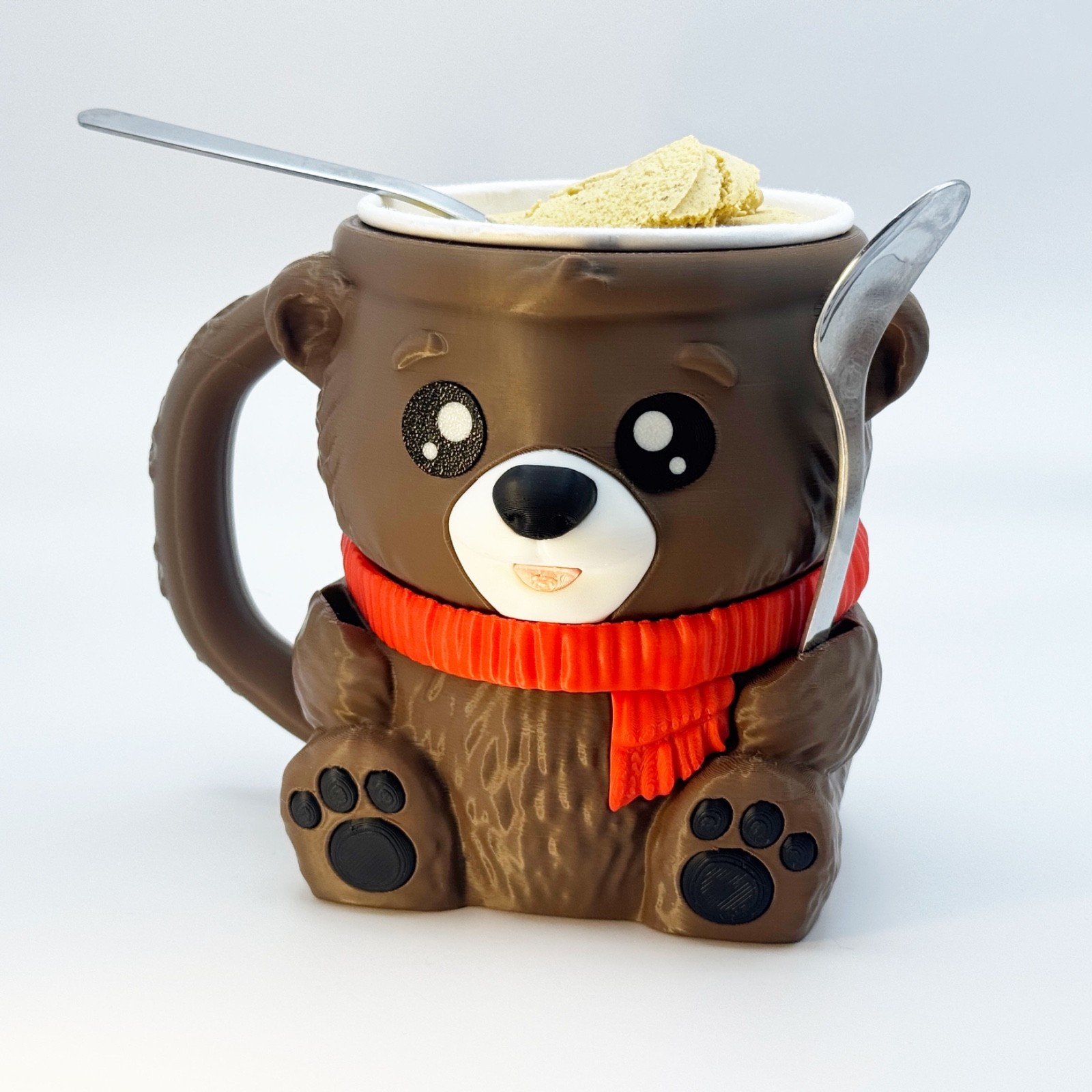 Bear Ice Cream Holder – 3D Printed | Cute, Comfortable & Mess-Free