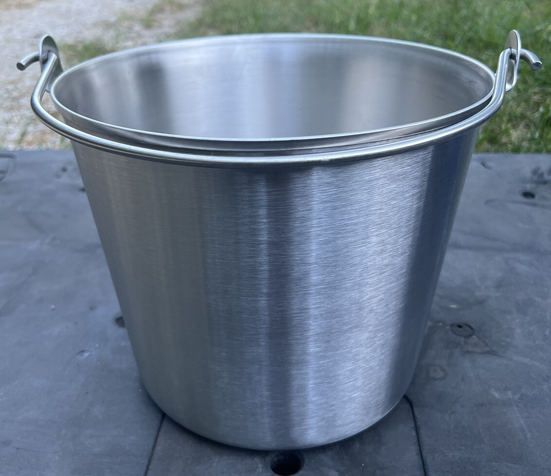 Vollrath Stainless Steel 13 Quart Handled Utility Pail Bucket NFS 59120 NEW