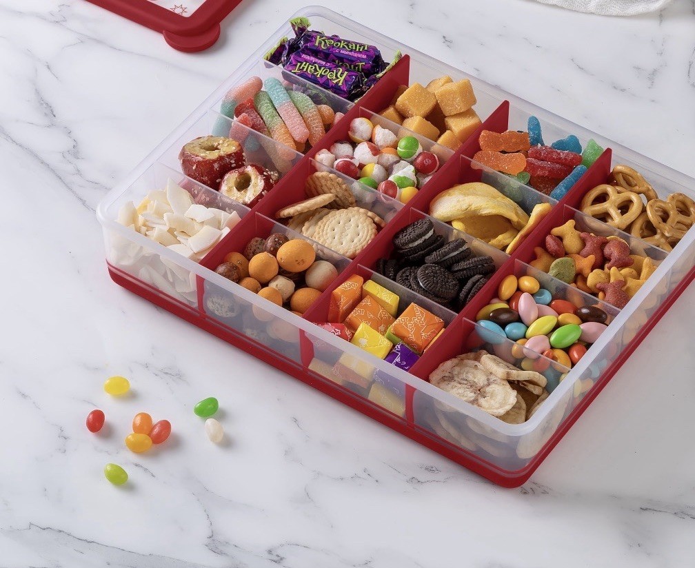 Cowboys Boots Red Rec Snack Box 16 Individual Compartments Western Party Texas