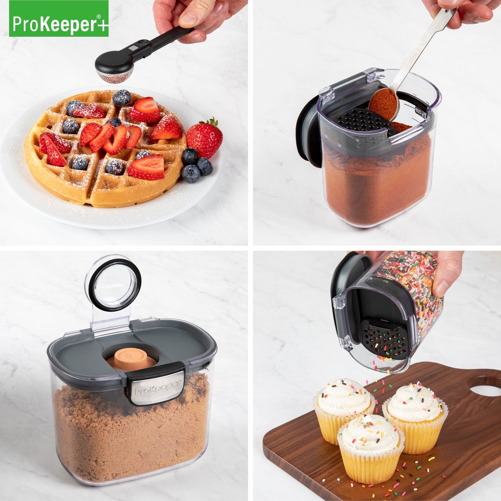 ProKeeper 9-Piece Baker’s Storage Container Set W/ Airtight Seal Pantry