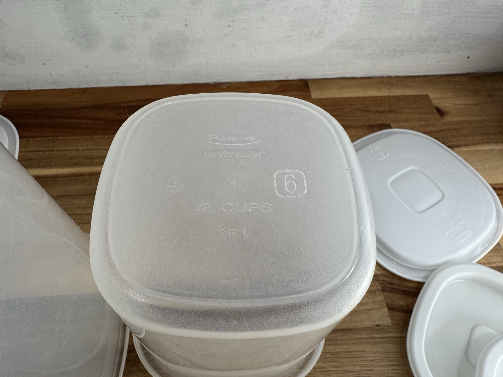 ✅Rubbermaid Servin Saver ✅LOT OF 5 ✅Food Storage Container ✅#5, 5, 8, 6, 7 ✅Lids
