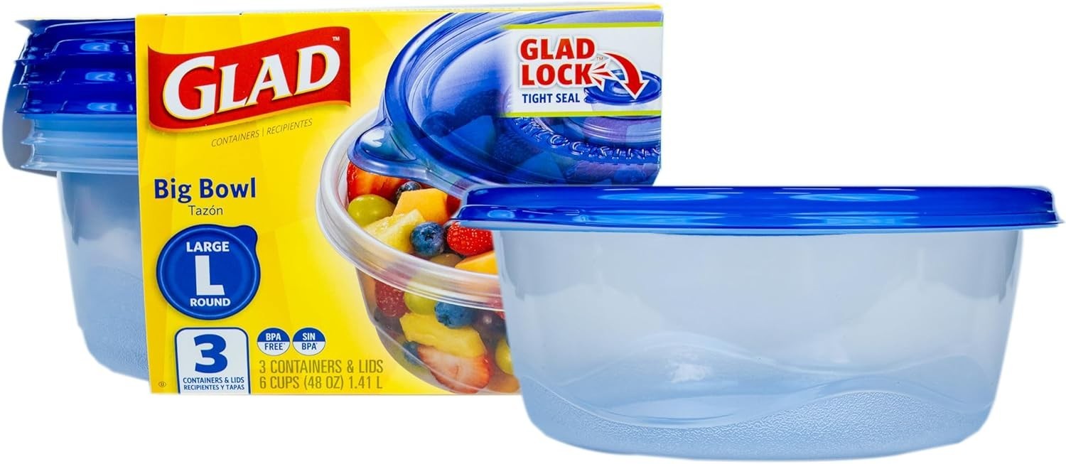Ware 48 Oz Airtight Food Storage Containers – Set of 3 for Easy Organization
