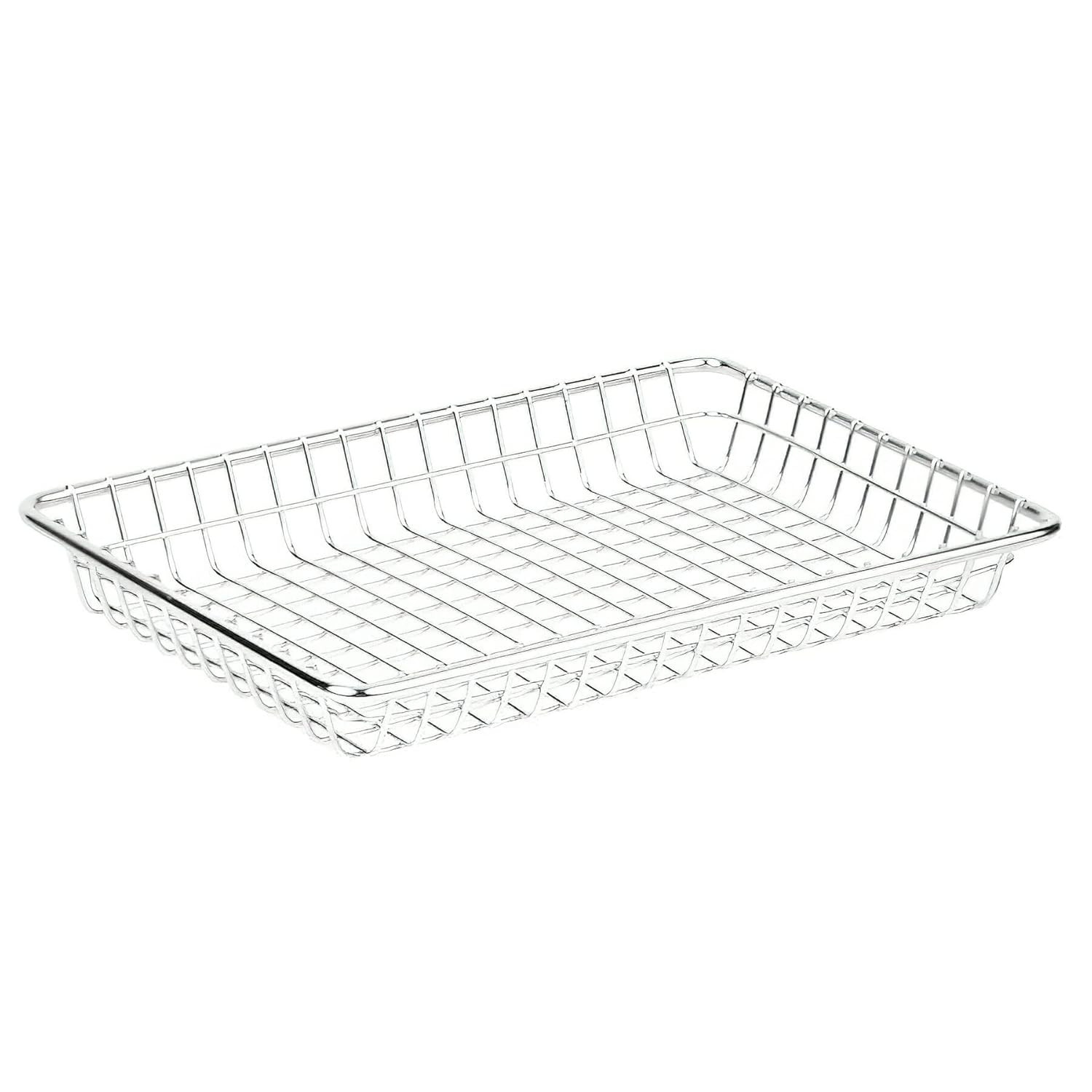 G.E.T. 4-835809 Metal Rectangular Wire Serving Tray Stainless Steel Wire Baskets