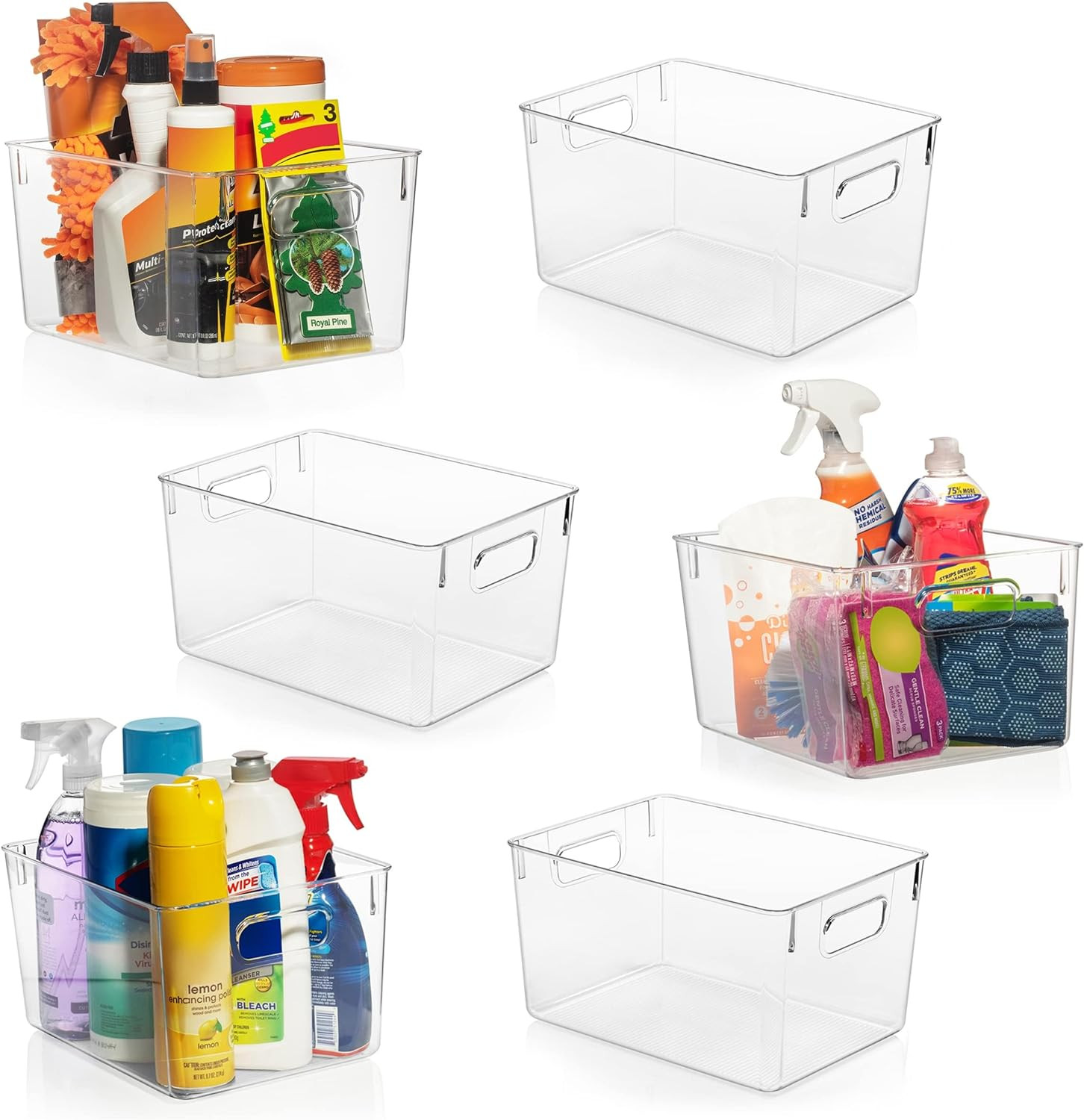 Clearspace Clear Plastic Storage Bins – Pantry Organizers & Storage Containers,