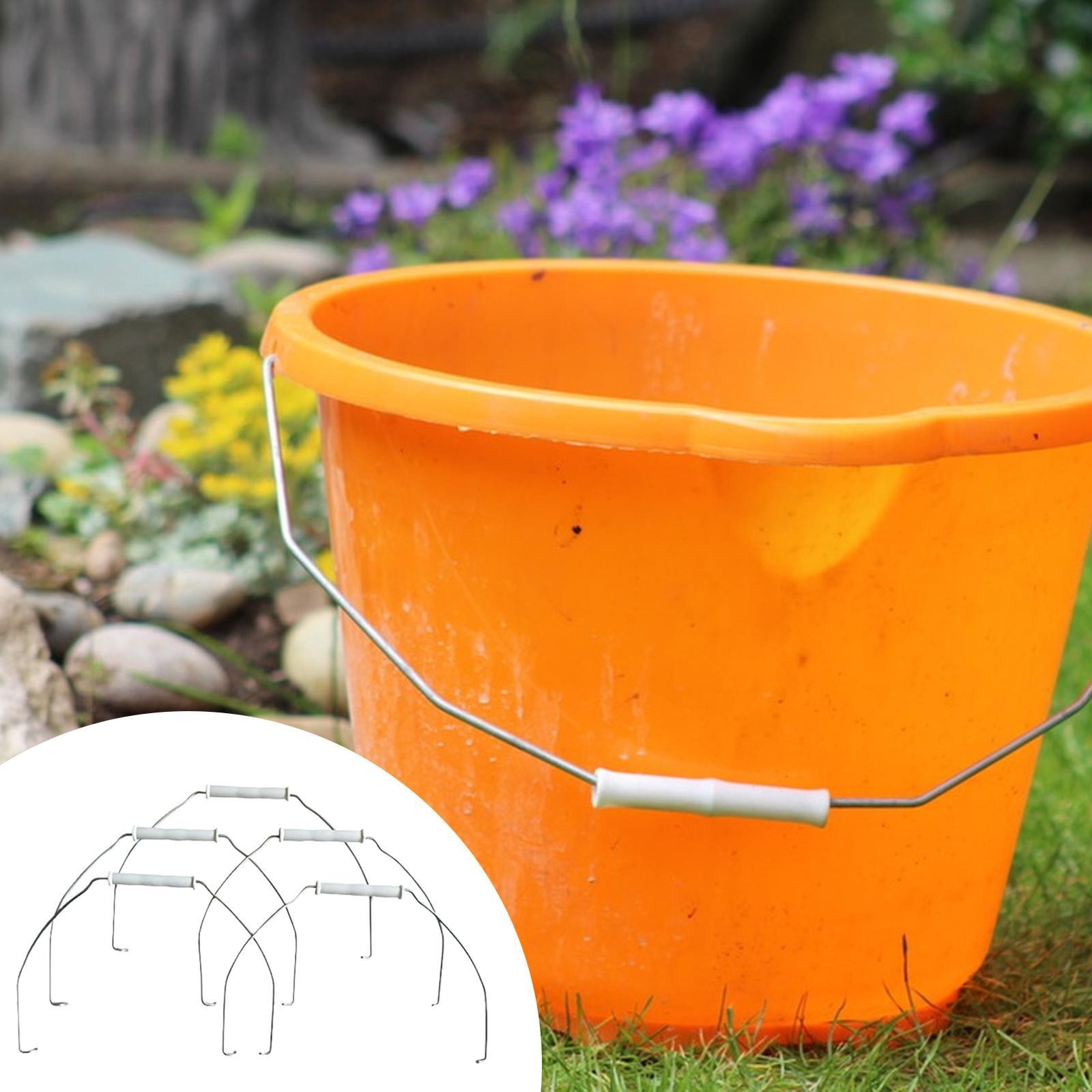 5 Pieces Bucket Handles Practical Iron Wire Handle for Home Outdoor Workshop