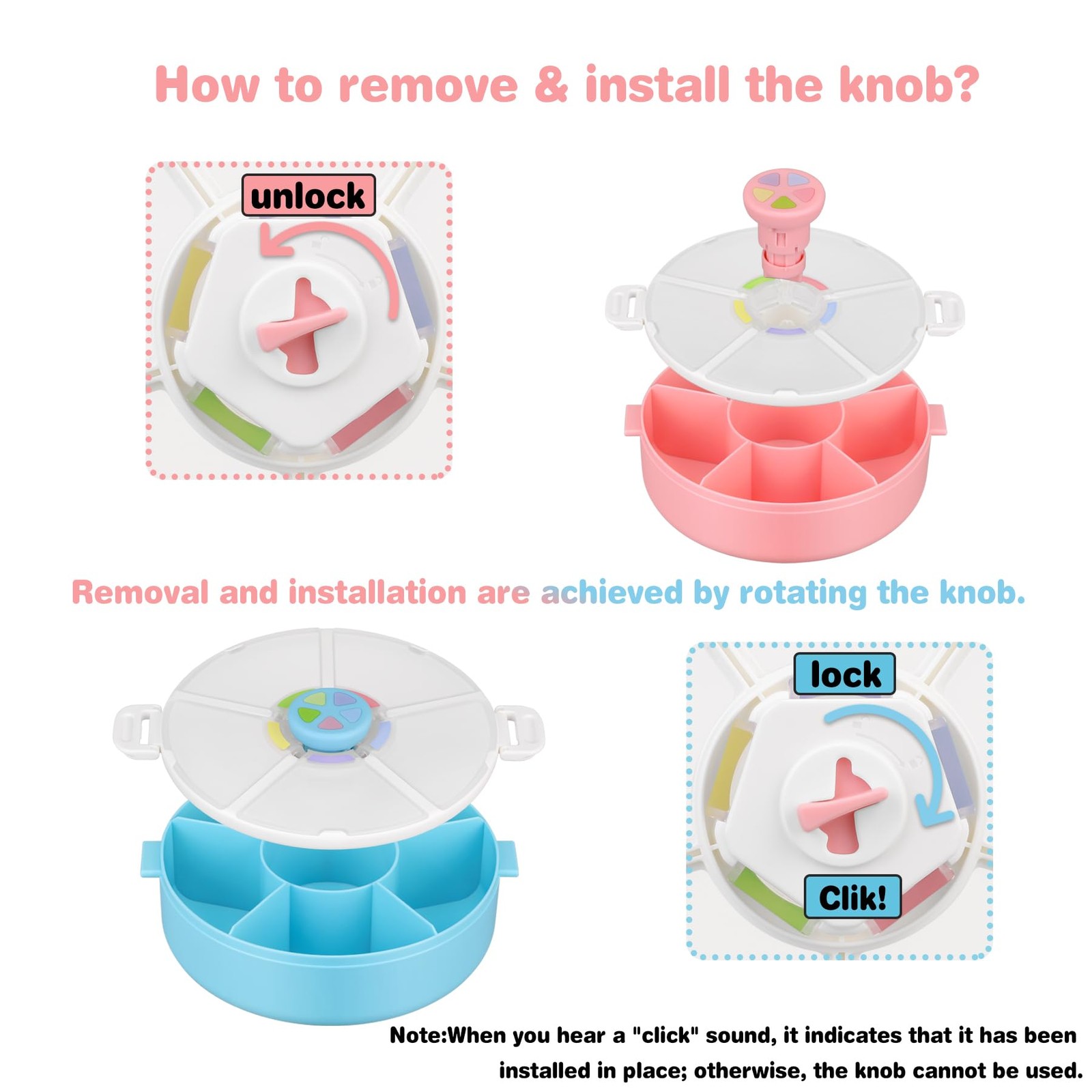 ‘ Rotating Snack Container Set – 2-Pack, Includes 1 Rotating Snack Container …